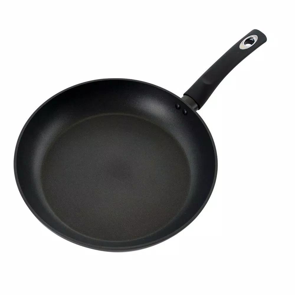 Oster Cuisine Bissett 12 in. Aluminum Nonstick Frying Pan, Black