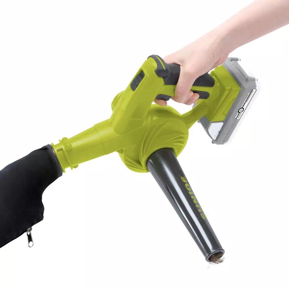 Sun Joe 24V iON+ Cordless Workshop Blower and Vacuum Kit with 2.0 Ah Battery and Charger
