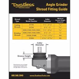 Dustless Technologies 5 in. Universal Dust Shroud Pro for Angle Grinders - Dust Control System thumbnail 3