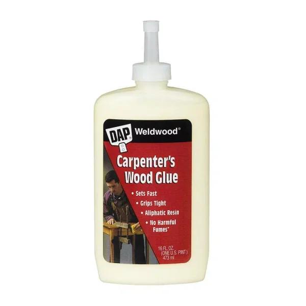 DAP Weldwood Carpenter's Wood Glue, Professional Grade Aliphatic Resin, 16 oz.