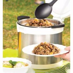 Tayama TXM-70XL 7 Qt. Stainless Steel Thermal Cooker and Slow Cooker, White thumbnail 8