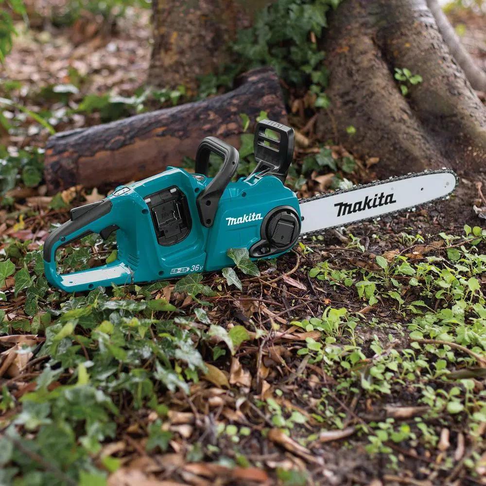 Makita 18V X2 LXT 36V Cordless Blower and 14 in. Chainsaw Combo Kit with (2) 5.0 Ah Batteries and Charger