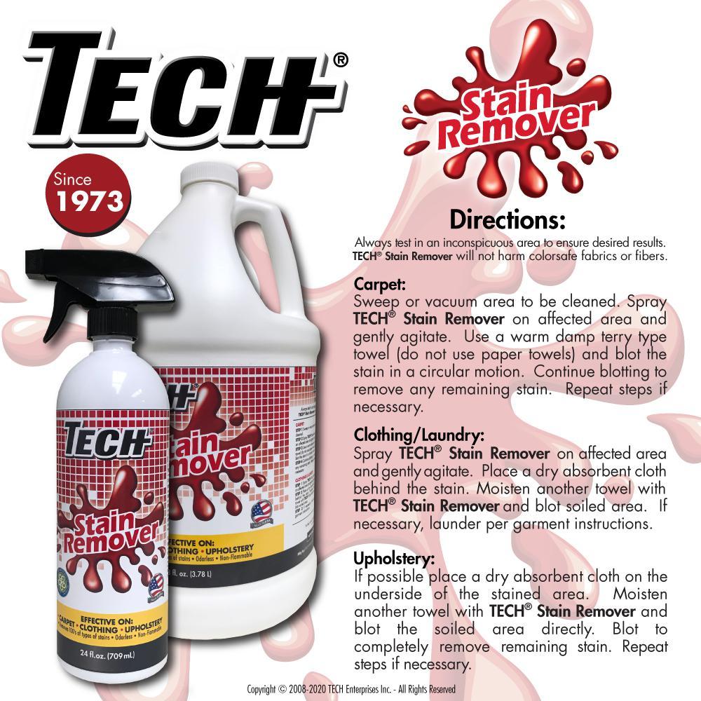 TECH Stain Remover, 128 oz. Liquid Fabric & Carpet Cleaner