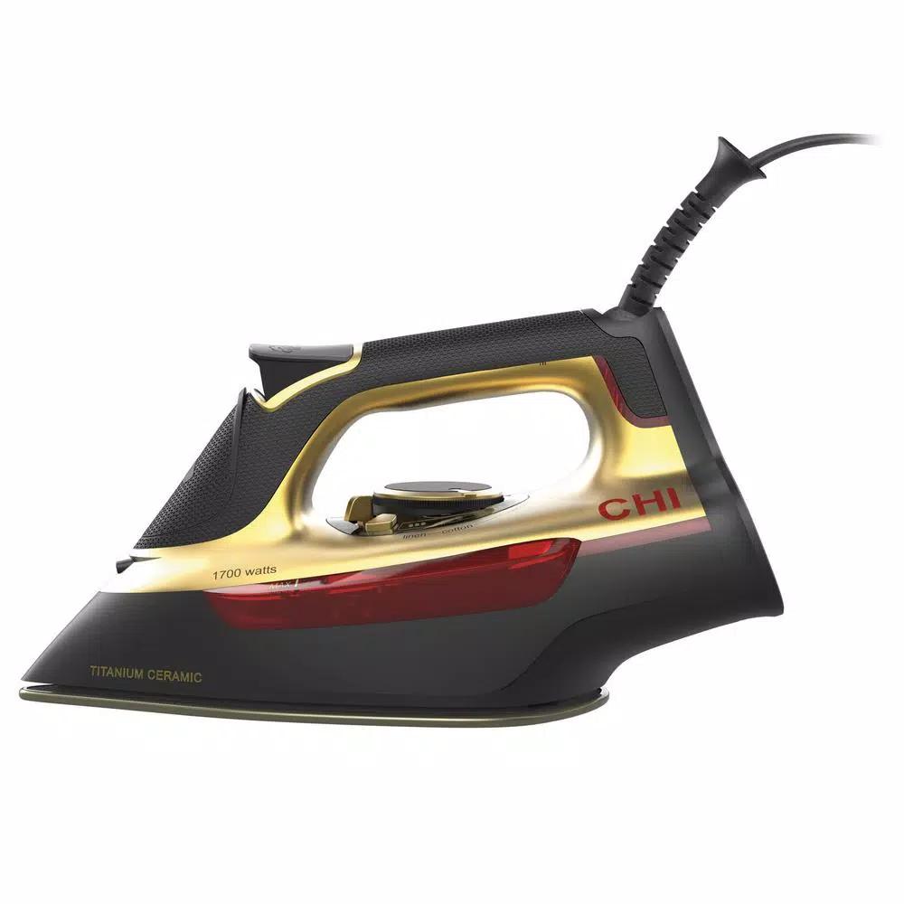 CHI Professional Steam Iron with Titanium-Infused Ceramic Soleplate, 1700W