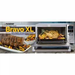 NuWave Bravo XL 1800W 4-Slice Stainless Steel Toaster Oven and Air Fryer thumbnail 10