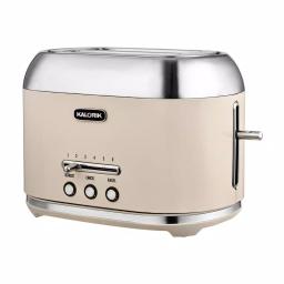 Kalorik Retro 2-Slice Wide Slot Toaster, Cream thumbnail 2