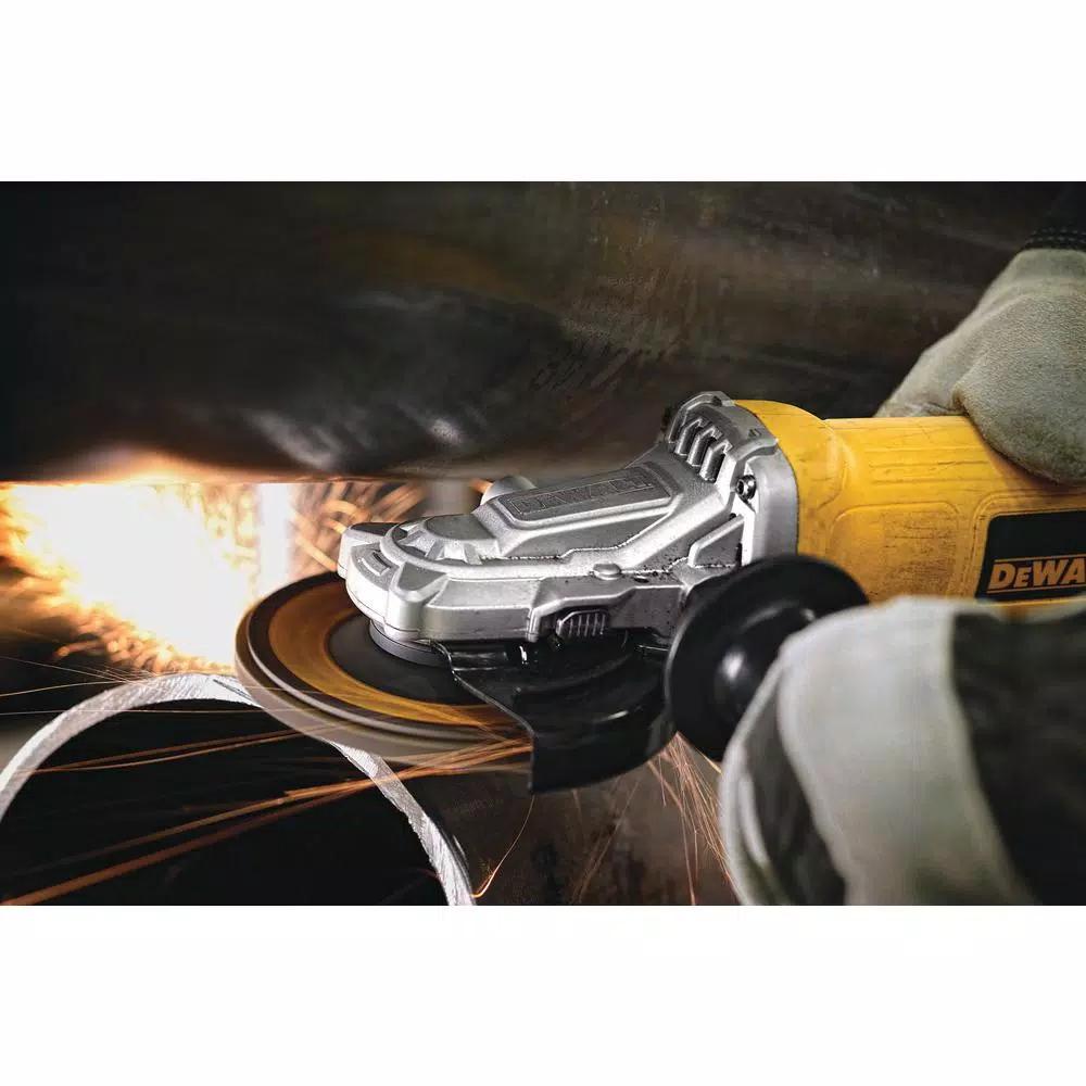 DEWALT 9 Amp Corded Small Angle Grinder, 4.5-in to 5-in, 12,000 RPM, Low-Profile Design