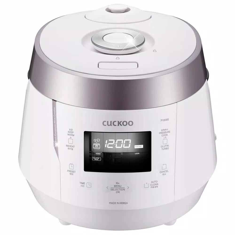 Cuckoo 10-Cup High Pressure Rice Cooker, CRP-P1009SW, White