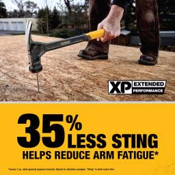 DEWALT 16 oz. Steel Straight Claw Hammer with Tri-Pull Technology thumbnail 3