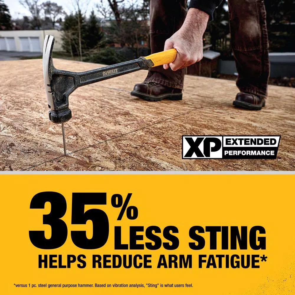DEWALT 16 oz. Steel Straight Claw Hammer with Tri-Pull Technology