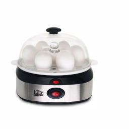 Elite Automatic Stainless Steel 7-Egg Cooker with Poaching Tray and Measuring Cup thumbnail 2