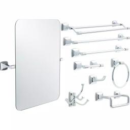 Delta Portwood 4-Piece Polished Chrome Bath Accessory Set with 24 in. Towel Bar thumbnail 2