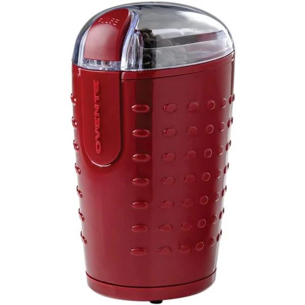 Ovente 2.5 oz. Electric Coffee Grinder, 150W Stainless Steel Blades, Maroon