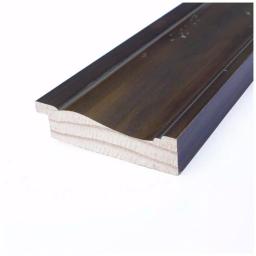 Amanti Art 25 in. Square Rustic Dark Brown Distressed Wood Framed Beveled Edge Bathroom Vanity Mirror thumbnail 4