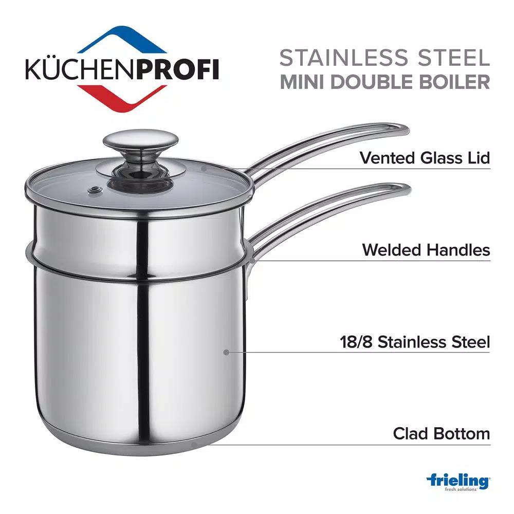 Frieling Kuchenprofi 1.6 qt. Stainless Steel Sauce Pot with Glass Lid