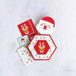Sugar Plum Party SugarPlum Holly Jolly 32-Piece Assorted Disposable Paper Napkins thumbnail 3
