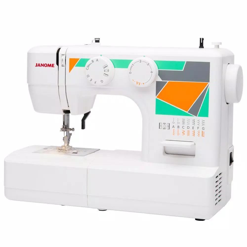 Janome MOD-15 Sewing Machine with 15 Built-in Stitches and Top Drop-In Bobbin System
