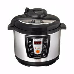 PREMIUM 5.2 Qt. Digital Electric Pressure Cooker with Browning Control, Silver and Black thumbnail 1