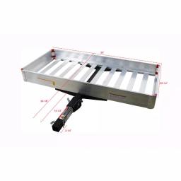 MaxxHaul 50 in. x 22 in. Aluminum Folding Hitch Cargo Carrier, 500 lb. Capacity, 2 in. Receiver thumbnail 7