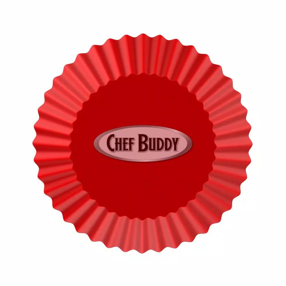 Chef Buddy Silicone Cupcake Liners, 24-Pack Reusable Baking Cups