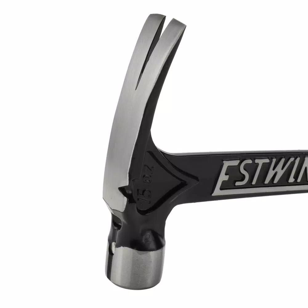 Estwing 15 oz. Ultra Short Handle Rip Claw Hammer with Black Vinyl Shock Reduction Grip