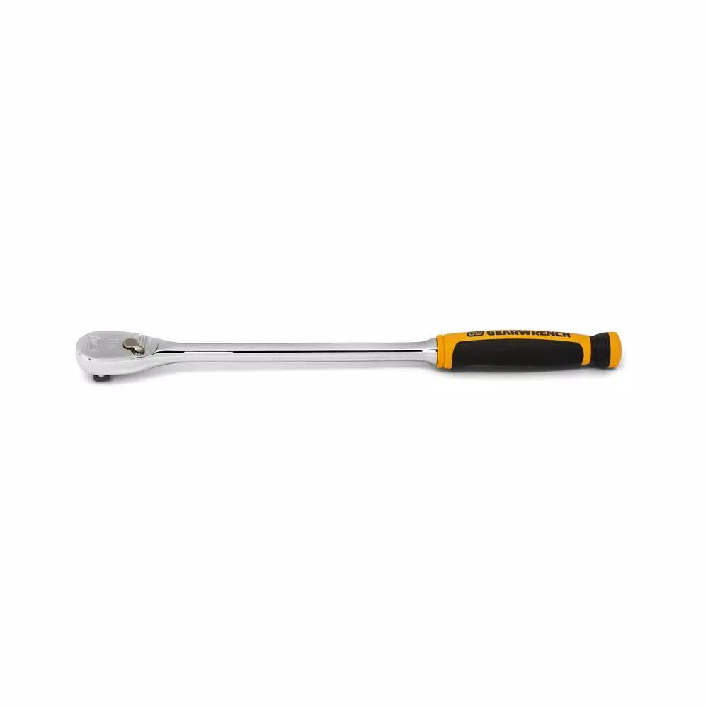 GEARWRENCH 3/8 in. Drive 90-Tooth 13 in. Dual Material Teardrop Ratchet