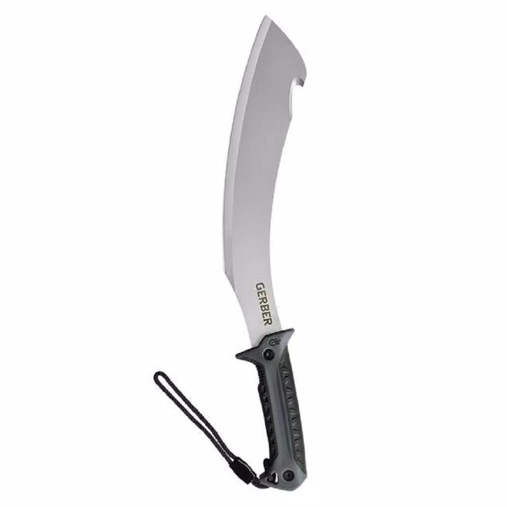 Gerber Broadcut 13.1 in. Stainless Steel Machete with Hook and Cut Notch