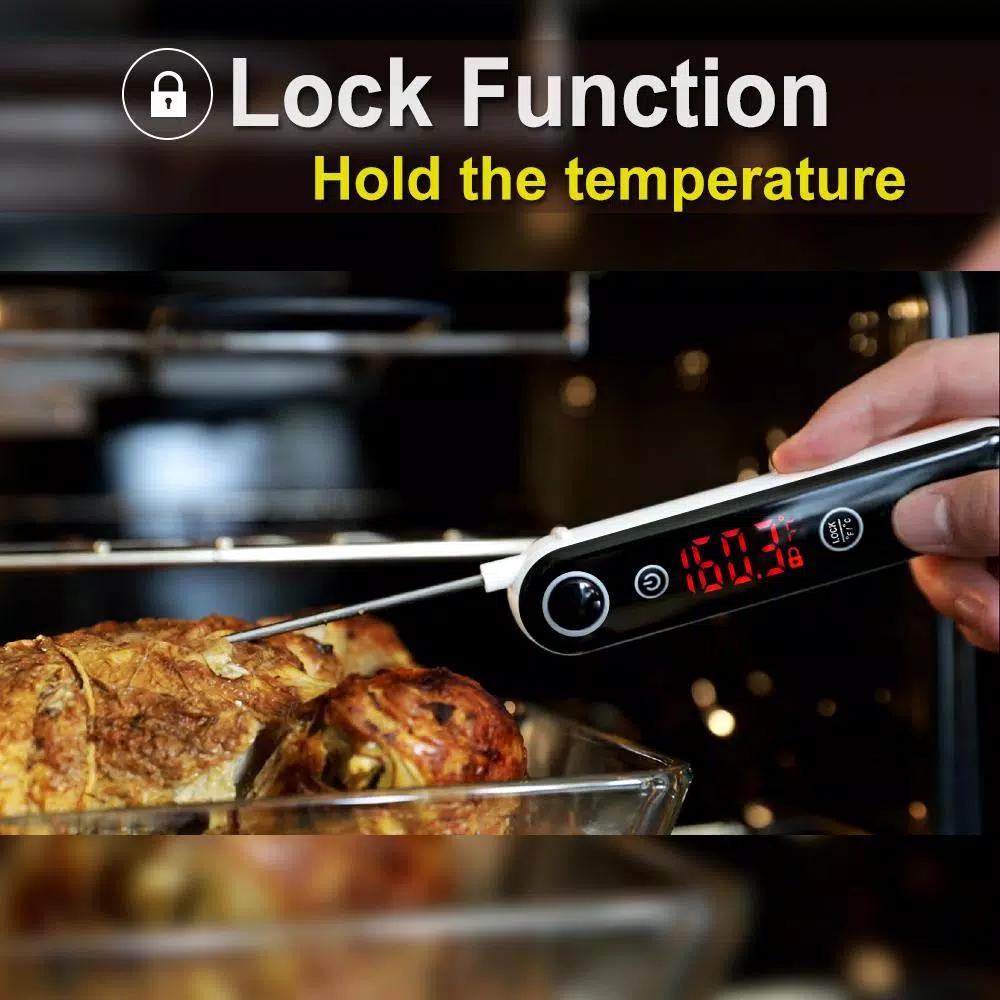 ThermoPro TP-18S Digital Instant Read Meat Thermometer, Fast 2-3s Response, 14°F-572°F