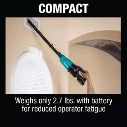 Makita 18V LXT Brushless Cordless Vacuum Kit with 2.0Ah Battery, Rapid Charger & Cyclonic Attachment thumbnail 9