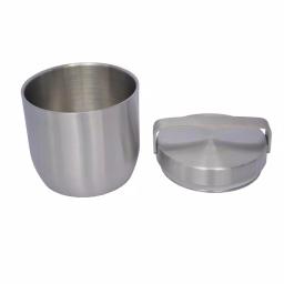 Unbranded Apple 6.75 in. Stainless Steel Ice Bucket with Lid, Matte Finish thumbnail 6