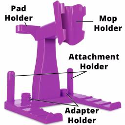 Rejuvenate Click N Clean Mop Storage Caddy Kit, Purple Vertical Organizer thumbnail 2
