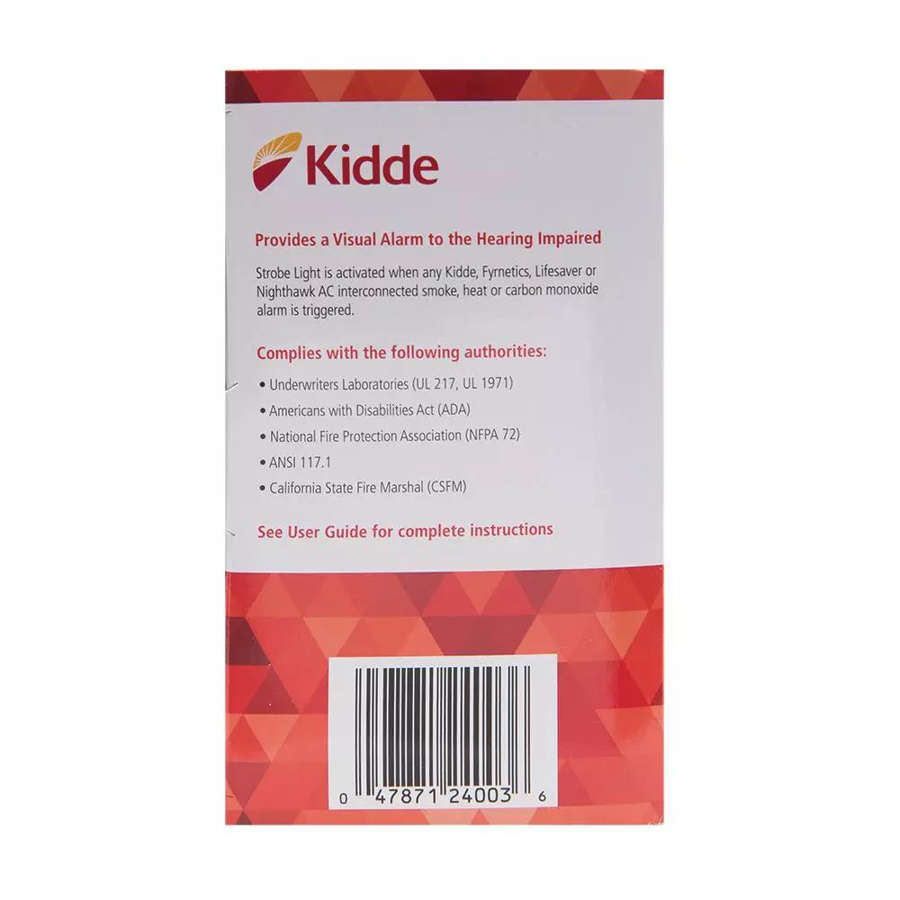Kidde SLED177i 120V Hardwire Interconnectable Auxiliary Strobe Light