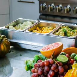Ovente FW153W 3-Tray Buffet Server with Stand-Alone Warming Tray, Stainless Steel thumbnail 10