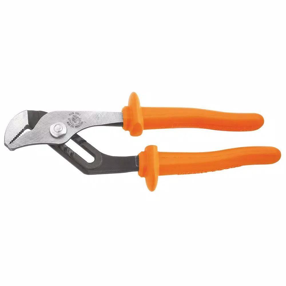Klein Tools 10 in. Insulated Tongue and Groove Pump Pliers, 1000V Rated
