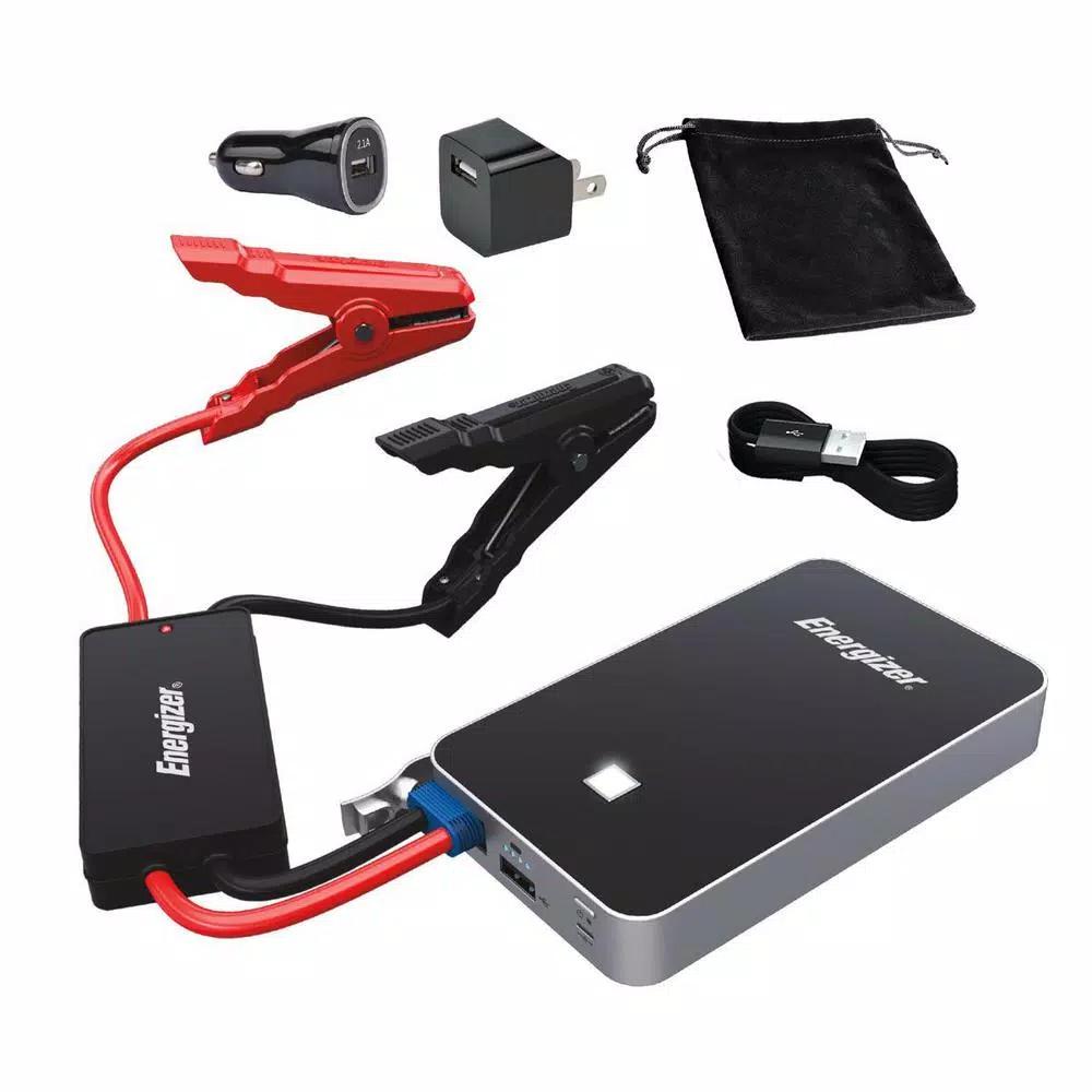 Energizer 7500mAh Lithium Ion Jump Starter with 500 Amp Peak Power and Smart Cables