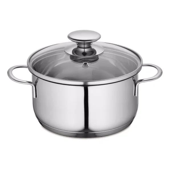 Frieling Küchenprofi 1.6 qt. Stainless Steel Stock Pot with Vented Glass Lid