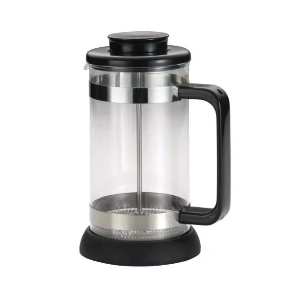 BonJour Coffee & Tea Riviera 8-Cup French Press with Coaster and Scoop, Black