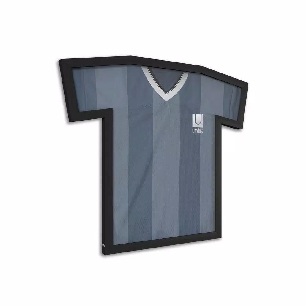 Umbra Sports Shirt Jersey Display Frame - Black T-Frame for Hockey, Baseball, Football & Rugby Jerseys