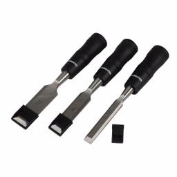 OLYMPIA Tools 3-Piece Wood Chisel Set, Hardened Alloy Steel, 1/2 in., 3/4 in., 1 in. thumbnail 3
