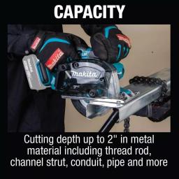 Makita 18V LXT Cordless 5-3/8 in. Metal Cutting Saw with 5.0Ah Battery Bundle thumbnail 8
