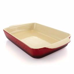 Crock-Pot Artisan 5.6 Qt. Red Stoneware Rectangular Bake Pan thumbnail 1