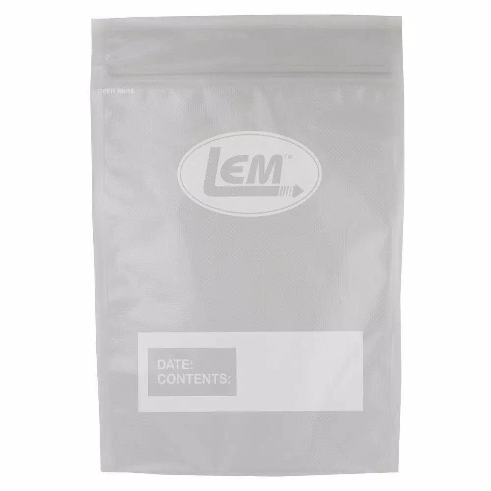LEM 11 x 16 in. Gallon Size Reusable Zipper Top Vacuum Sealer Bags, 100 Count