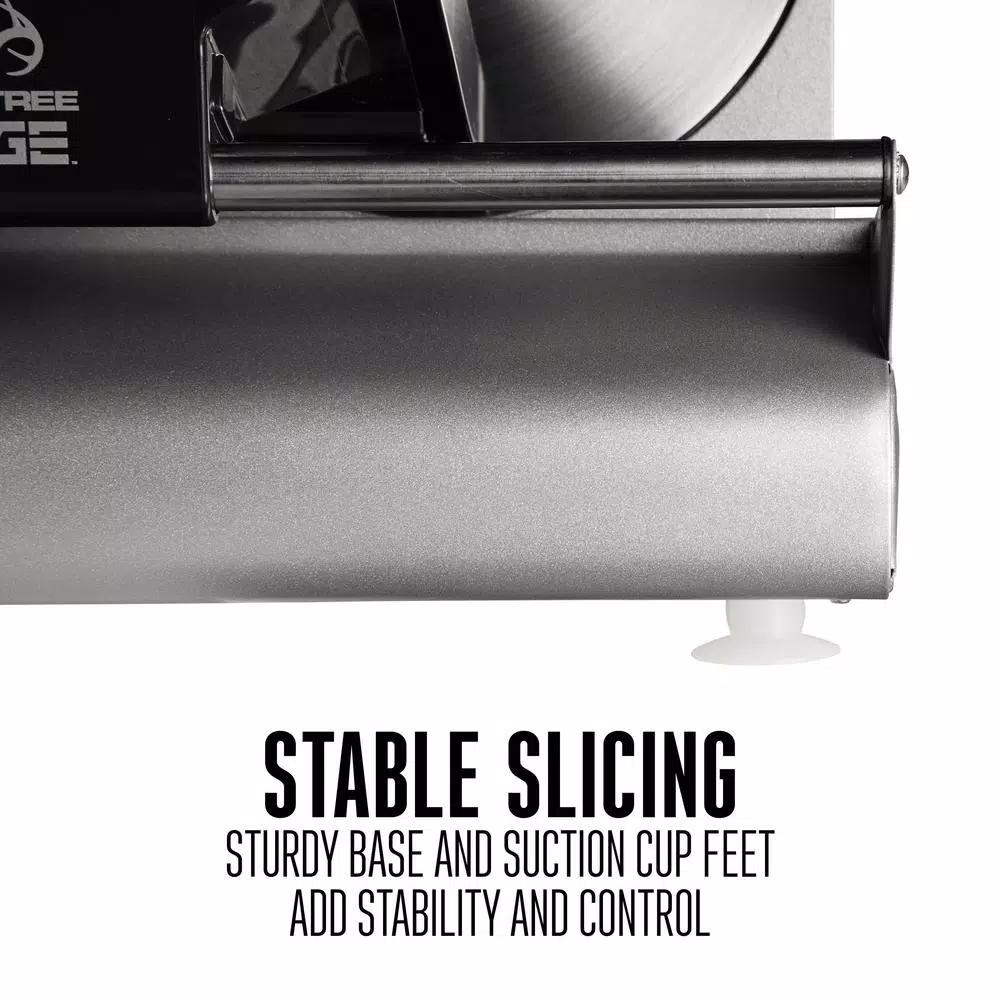 Weston Realtree Edge 200-Watt Meat Slicer with 7.5 in. Stainless Steel Blade and Camouflage Cover