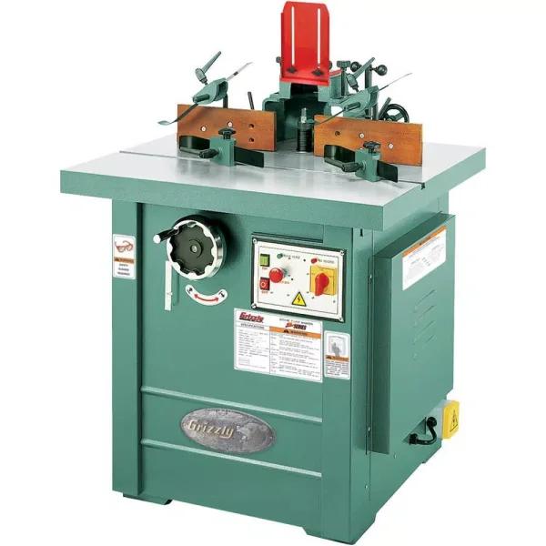 Grizzly Industrial Z Series 5 HP Professional Spindle Shaper with Cabinet Stand