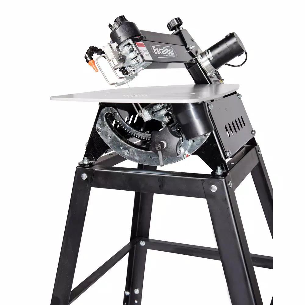 Excalibur 21 in. Tilting Head Scroll Saw with Stand and Foot Switch, 120V