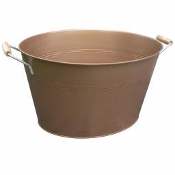 Artland Masonware Antique Copper Oval Party Tub with Handles, 8 Qt. thumbnail 4