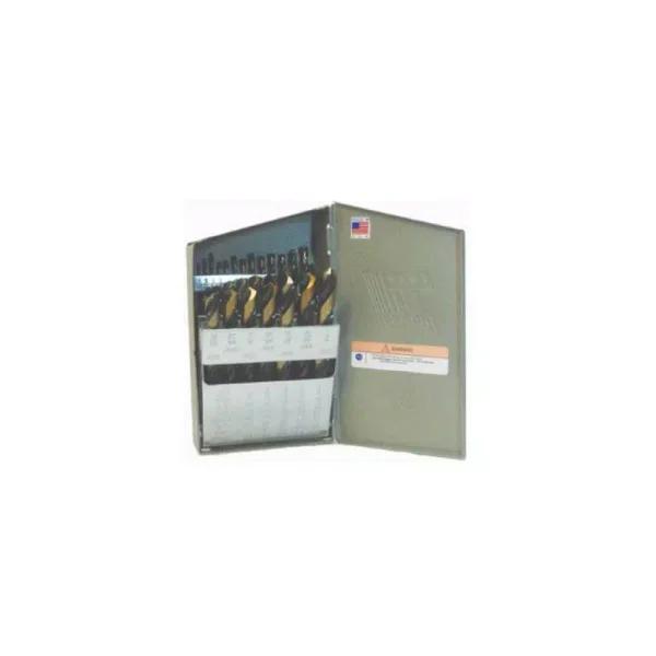 Triumph Twist Drill 15-Piece High Speed Steel Twist Drill Bit Set, 1/16 in. to 1/2 in., Black/Bronze Oxide Finish