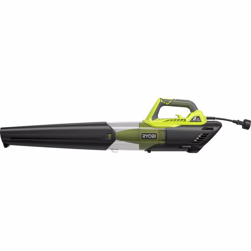 RYOBI 13 in. 11 Amp Corded Electric Walk Behind Push Mower and 8 Amp Electric Jet Fan Blower Combo