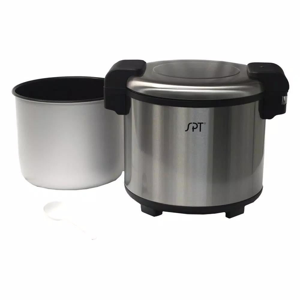 SPT 21.1 Qt. Stainless Steel Heavy Duty Rice Warmer, 160 Cup Capacity