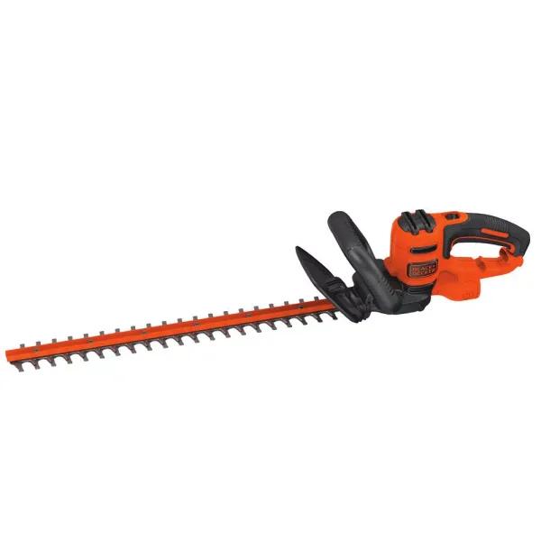 BLACK+DECKER 22 in. 4.0 Amp Corded Electric Hedge Trimmer with Dual-Action Hardened Steel Blades